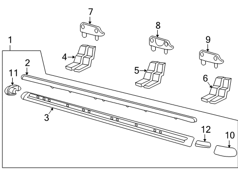 2004 Ford Explorer Running Board Diagram 3 - Thumbnail