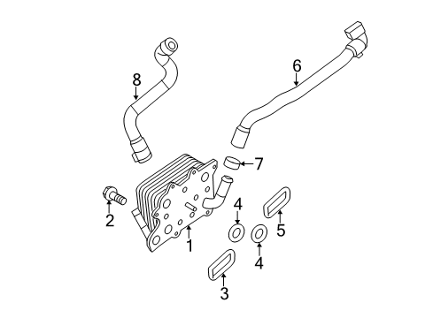2013 Ford F-250 Super Duty Oil Cooler Diagram