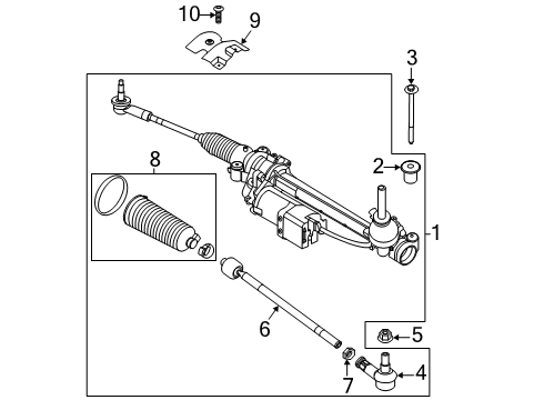 2023 Ford Transit-350 Steering Gear & Linkage Diagram 2 - Thumbnail