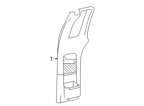2007 Ford F-150 Interior Trim - Rear Door Diagram 2 - Thumbnail