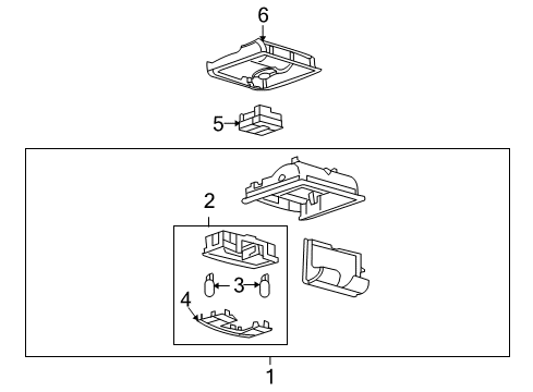 2007 Lincoln MKX Overhead Console Diagram 2 - Thumbnail