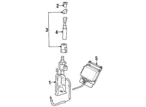 1997 Mercury Sable Antenna & Radio Diagram 2 - Thumbnail