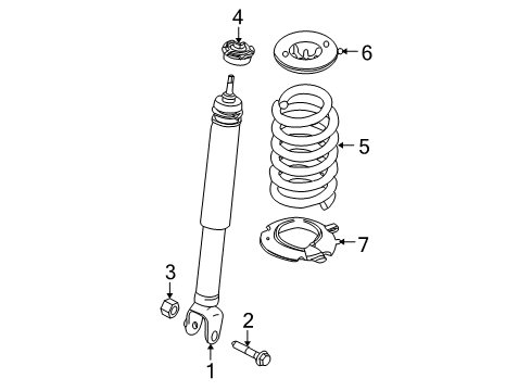 2012 Lincoln MKS Shocks & Components Diagram 2 - Thumbnail
