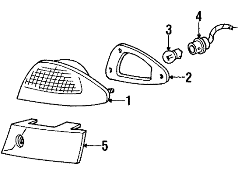 2000 Mercury Mystique Combination Lamps Diagram