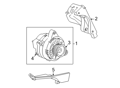 2000 Mercury Sable Alternator Diagram 3 - Thumbnail