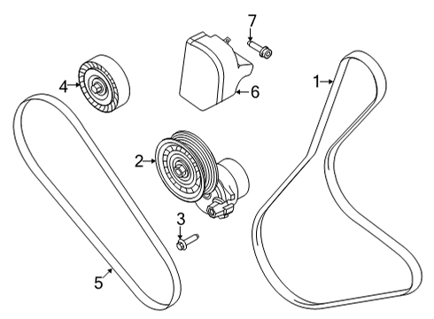 2024 Ford Bronco Sport Belts & Pulleys - Maintenance Diagram 2 - Thumbnail