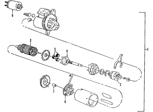 1997 Ford Taurus Starter Diagram 2 - Thumbnail
