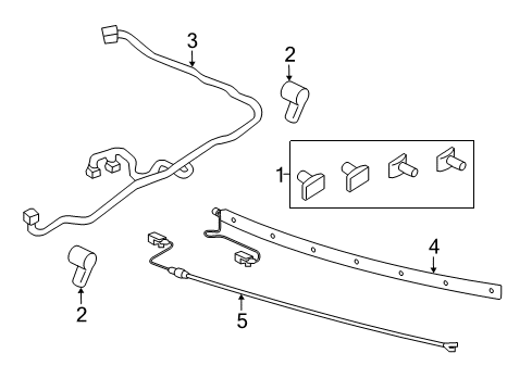 2018 Ford Explorer Bumper & Components - Rear Diagram 4 - Thumbnail