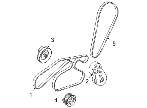 2008 Ford Escape Belts & Pulleys - Maintenance Diagram 2 - Thumbnail