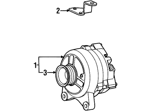 2001 Lincoln Navigator Alternator Diagram 2 - Thumbnail