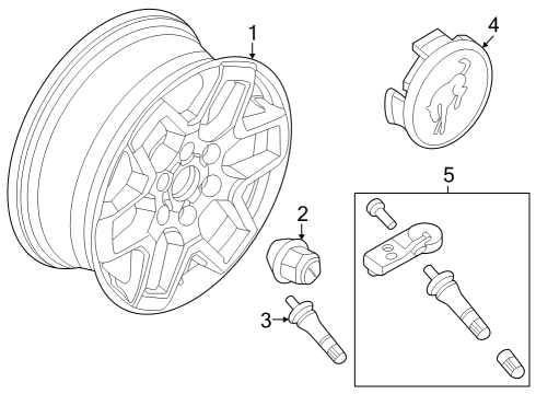 2025 Ford Bronco Wheels Diagram 3 - Thumbnail
