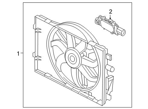 2011 Mercury Milan Cooling Fan Diagram 2 - Thumbnail