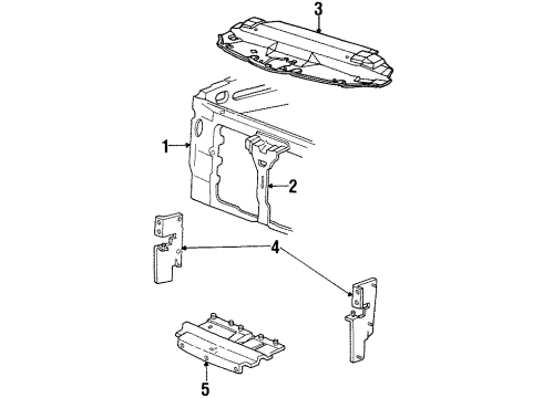 2000 Lincoln Navigator Radiator Support Diagram