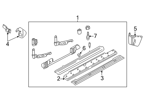 2003 Lincoln Navigator Running Board Diagram 2 - Thumbnail