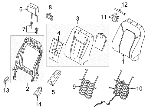 2018 Ford Expedition Passenger Seat Components Diagram 2 - Thumbnail