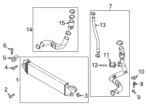 2017 Ford Fusion Intercooler - Air Diagram 2 - Thumbnail