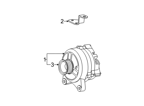 1998 Ford F-250 Alternator Diagram 3 - Thumbnail