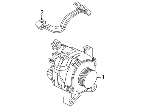2017 Ford E-350 Super Duty Alternator Diagram 2 - Thumbnail
