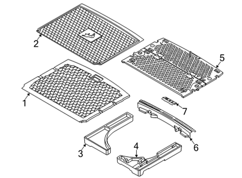 2024 Ford Bronco Sport Interior Trim - Rear Body Diagram