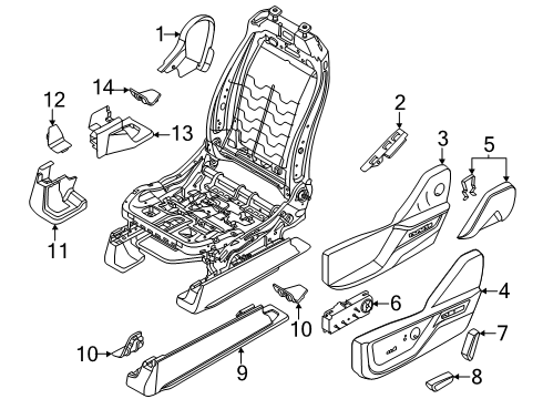 2023 Ford F-350 Super Duty Power Seats Diagram 2 - Thumbnail