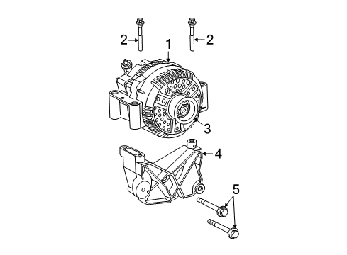 2004 Mercury Mountaineer Alternator Diagram 2 - Thumbnail