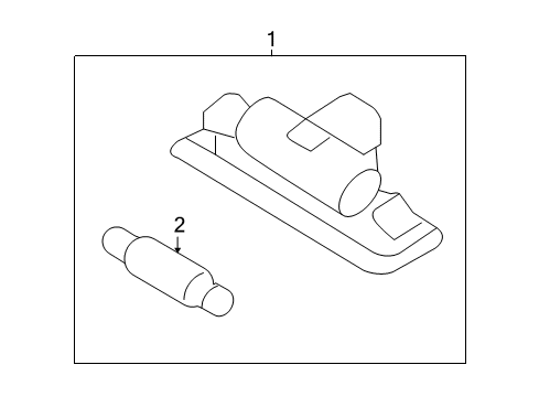 2012 Ford Mustang License Lamps Diagram