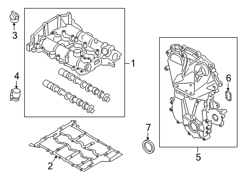 2021 Ford Escape Crankshaft & Bearings Diagram 4 - Thumbnail
