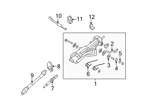 2003 Lincoln Aviator Ignition Immobilizer Module Diagram for 1L2Z-15607-AA