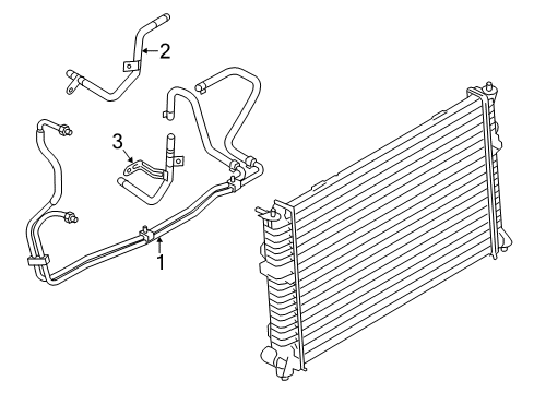 2010 Ford Fusion Trans Oil Cooler - Belts Diagram 3 - Thumbnail