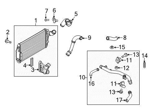 2014 Lincoln MKT Intercooler Diagram for AA5Z-6K775-B