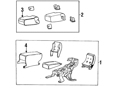 2001 Lincoln Town Car Center Armrest Diagram
