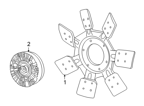 2003 Ford Excursion Cooling Fan Diagram 4 - Thumbnail
