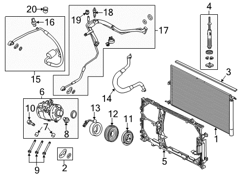 2011 Ford F-150 A/C Compressor Diagram 3 - Thumbnail