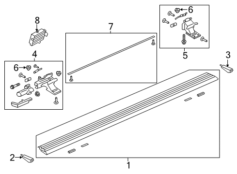 2025 Ford Expedition Running Board Diagram 2 - Thumbnail