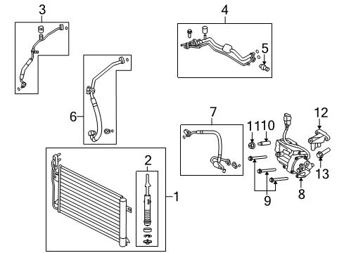 2010 Mercury Milan A/C Compressor Diagram 2 - Thumbnail