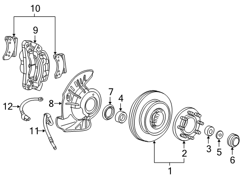 2005 Ford Excursion Brake Components Diagram 2 - Thumbnail