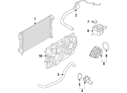 2014 Ford Special Service Police Sedan Cooling System Diagram
