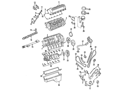 2008 Ford F-250 Super Duty Balance Shafts Diagram