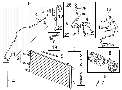 2022 Ford F-350 Super Duty A/C Compressor Diagram 3 - Thumbnail