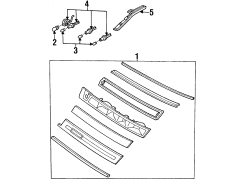 1996 Lincoln Mark VIII License Lamps Diagram