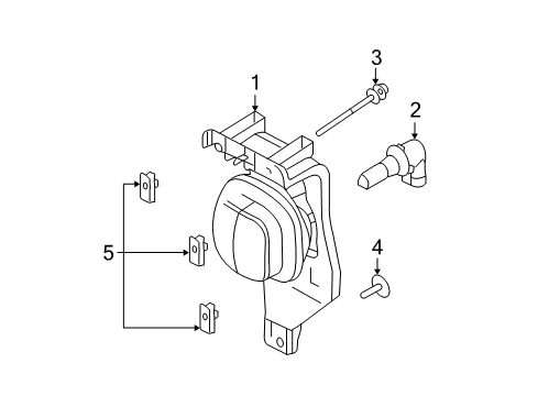 2009 Ford F-250 Super Duty Bulbs Diagram 3 - Thumbnail