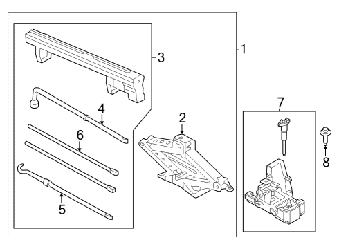2023 Ford F-150 Jack & Components Diagram 3 - Thumbnail