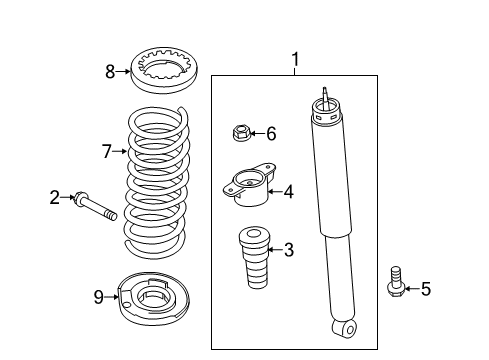 2017 Ford C-Max Shocks & Components Diagram