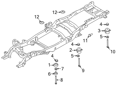 2017 Ford F-350 Super Duty Frame & Components Diagram 5 - Thumbnail