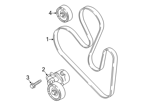 2018 Lincoln Continental Belts & Pulleys - Belts Diagram 2 - Thumbnail