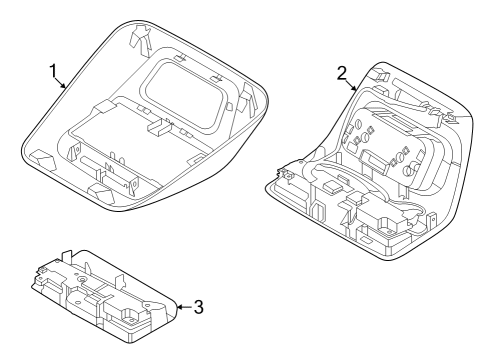 2024 Ford E-Transit Overhead Console Diagram 2 - Thumbnail