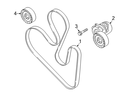 2019 Lincoln Nautilus Belts & Pulleys - Belts Diagram 2 - Thumbnail