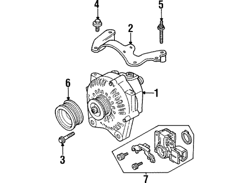 1998 Lincoln Mark VIII Voltage Regulator Diagram for F6DY-10316-A