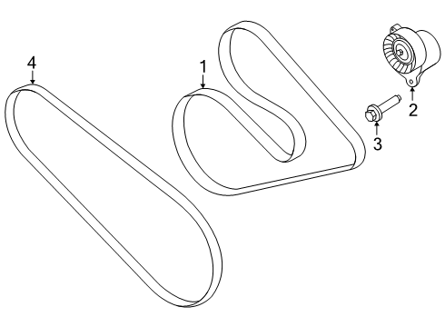2025 Ford Transit-350 Belts & Pulleys - Belts Diagram 2 - Thumbnail