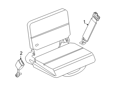 2001 Ford Ranger Rear Seat Belts Diagram